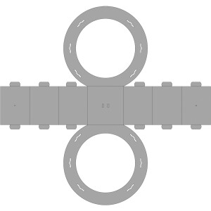 Laternenrohling rund schwarz, Ø 22 cm