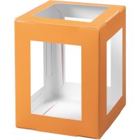 Laternenrohling zum Stecken, 10 x 10 x 12 cm, 1 Stück orange