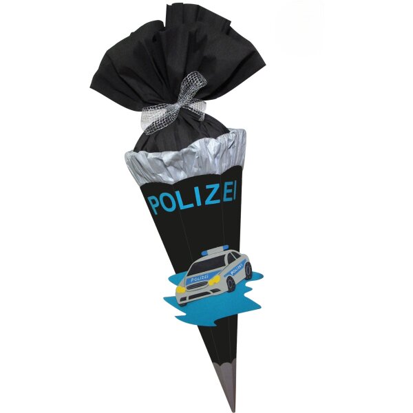 Schultüte Bastelset Polizeiauto vorgestanzt von...