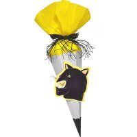 Schultüte Bastelset Panther vorgestanzt von Prell, inkl. Schulstarterpaket GRATIS