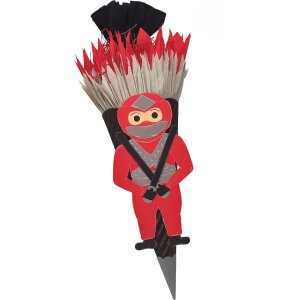 Schultüte Bastelset Ninja rot von Prell, inkl....
