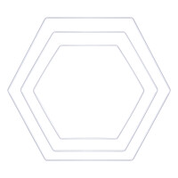 Metallringe Hexagon sortiert