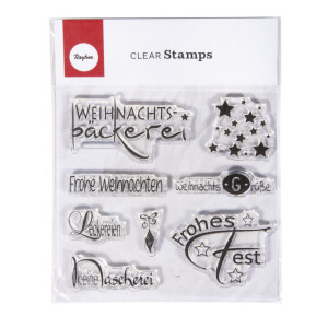 Clear Stamp Weihnachten, 96,5x91x3,2mm