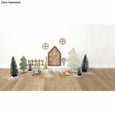 Holz Wichteltür Tomte, FSC Mix Credit, 15cm, 24-tlg., SB-Btl. 1Set, natur