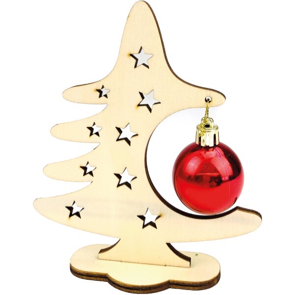 Weihnachtsbaum mit Kugel, ca. 15 cm, 2,50