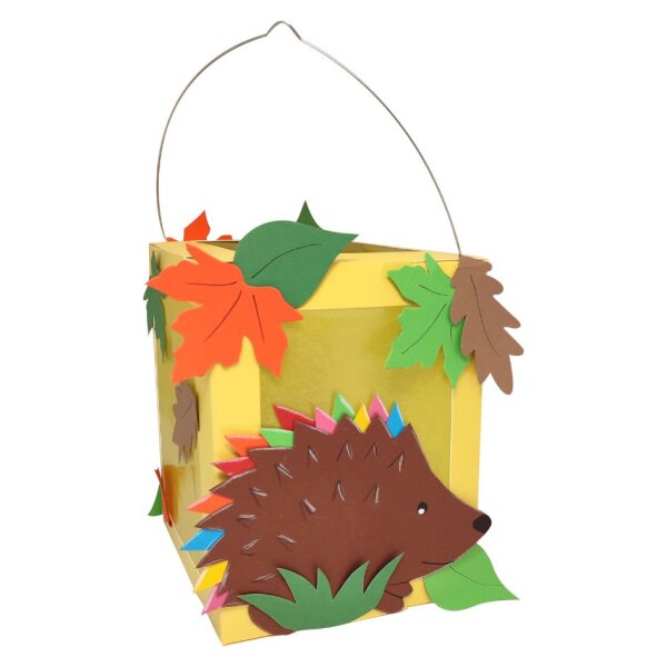 Laternen Bastelset Igel von Prell, 4 Stück