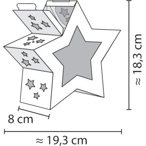 Laternen Bastelset Twinkle Star pink, 1 Stück