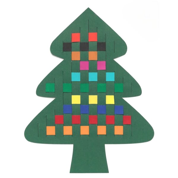 Bastelset Weihnachtsbäume zum Flechten von Prell,...