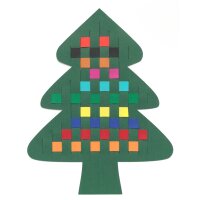 Bastelset Weihnachtsbäume zum Flechten von Prell, vorgestanzt, 10 Stück
