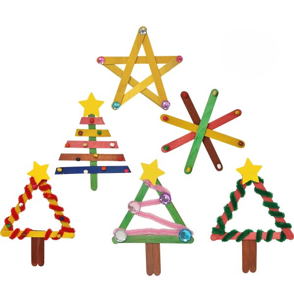 Großes Weihnachtsbastelset Bastelhölzer von Prell, ca. 25 Stück