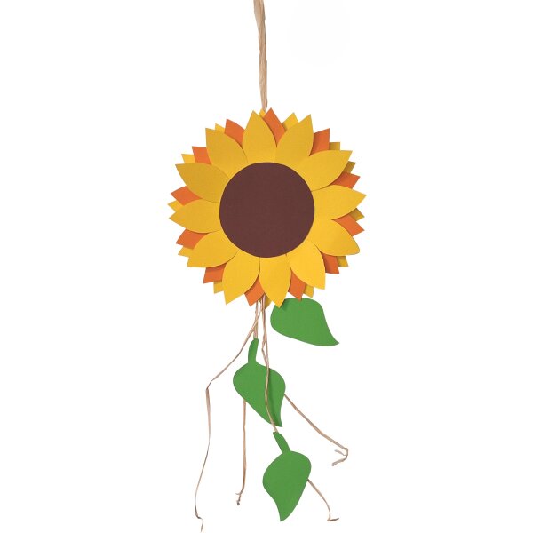 Bastelset Sonnenblumen Hänger von Prell, 4 Stück