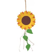 Bastelset Sonnenblumen Hänger von Prell, 4 Stück