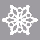 Silhouettenstanzer Schneeflocke, 3,7 x 4,2 cm