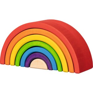 Bausteine Regenbogen, 19 x 6 x 9,5 cm, 7teilig