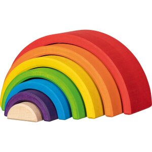 Bausteine Regenbogen, 19 x 6 x 9,5 cm, 7teilig