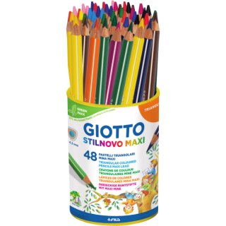 Farbstifte Dreikant Giotto Stilnovo Maxi, 48 Stück