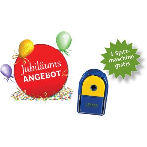 Jubiläumsangebot: Farbstifte Dreikant Giotto Stilnovo Maxi, 144 Stück, inkl. GRATIS Spitzmaschine