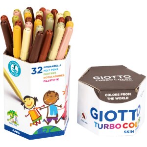 Fasermaler Giotto Turbo Color Skin Tones, 32 Stück,...