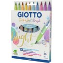 Fasermaler Giotto Turbo Soft Brush Pastel, 10 Stück