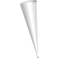 Schultütenrohling weiß, 70 cm. Lieferbar voraussichtlich KW 22