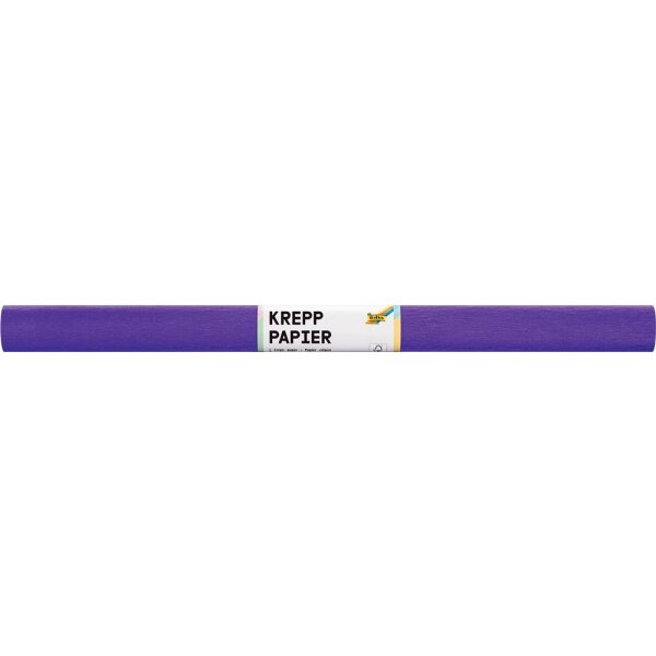 Krepppapier/Feinkrepp dunkelviolett 10 Rollen, 50 x 250 cm