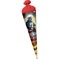 Motivschultüte Feuerwehrmann rund von Roth, inkl. Schulstarterpaket GRATIS