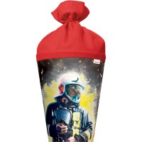 Motivschultüte Feuerwehrmann rund von Roth, inkl. Schulstarterpaket GRATIS
