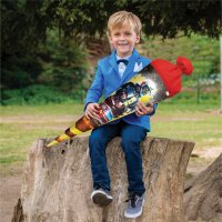 Motivschultüte Feuerwehrmann rund von Roth, inkl. Schulstarterpaket GRATIS
