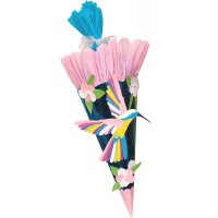 Schultüte Bastelset bunter Vogel von Prell, inkl. Schulstarterpaket GRATIS