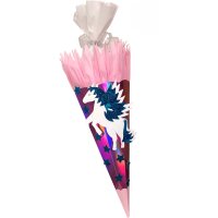 Schultüte Bastelset Pegasus Glitzerstern von Prell, inkl. Schulstarterpaket GRATIS