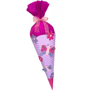 Schultüte Bastelset Schmetterling-Blume vorgestanzt...