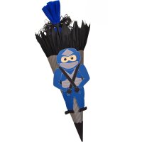 Schultüte Bastelset Ninja blau von Prell, inkl. Schulstarterpaket GRATIS
