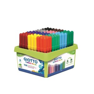 Giotto Turbo Maxi Fasermaler 108 Stifte in 12 Farben...