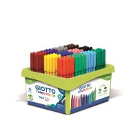 Giotto Turbo Color Fasermaler, 144 Stück in 12 Farben sortiert