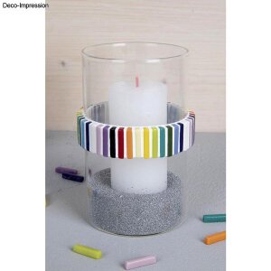 Sweety Glas Mosaik Mix, 5x25x6mm, ca. 295 St&uuml;ck, Dose 500g, bunt