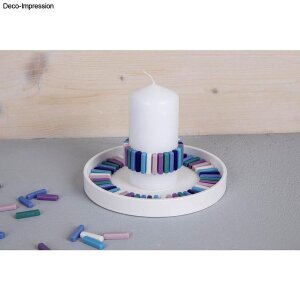 Sweety Glas Mosaik Mix, 5x25x6mm, ca. 295 St&uuml;ck, Dose 500g, bunt