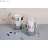 Sweety Glas Mosaik Mix, 5x25x6mm, ca. 295 Stück, Dose 500g, bunt