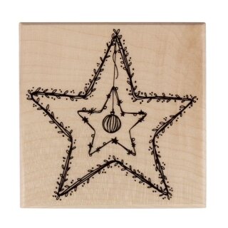 Stempel Star und Sternchen, 7x7cm