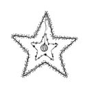 Stempel Star und Sternchen, 7x7cm