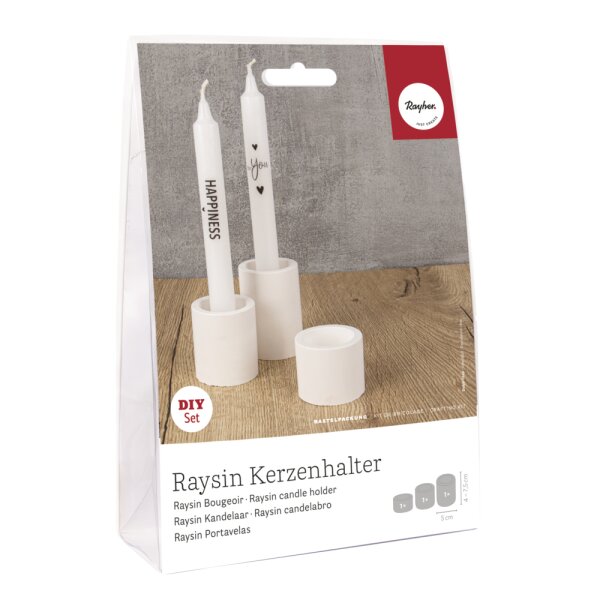 BP Raysin Kerzenhalter, für 3 Halter, inkl. Kerzen-Transferfolie