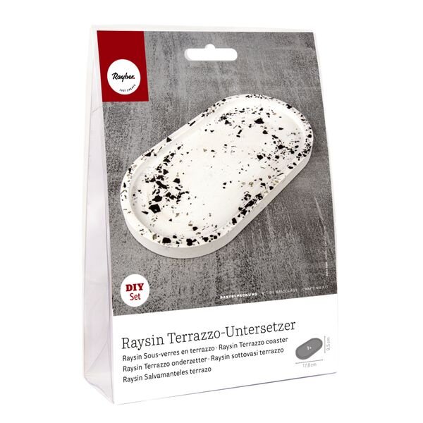 BP Raysin Terrazzo-Untersetzer, für 1 Untersetzer 17,8x9,5x1,3cm