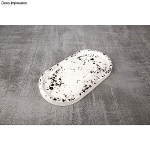 BP Raysin Terrazzo-Untersetzer, f&uuml;r 1 Untersetzer 17,8x9,5x1,3cm