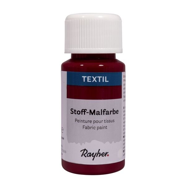 Textil Stoffmalfarbe, Flasche 50ml, weinrot