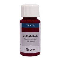 Textil Stoffmalfarbe, Flasche 50ml, weinrot