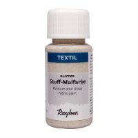 Textil Stoffmalfarbe Glitter, Flasche 50ml, gold