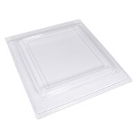 PET Gießform Dekoplatte Quadrat, 25x25x2cm, Rand 1,3cm breit