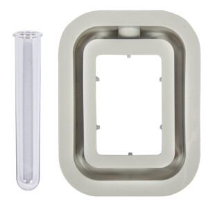 Silikon Gie&szlig;form Vase Rechteck, 10,5x3,7x14cm, inkl. 1 Reagenzglas