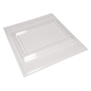 PET Gie&szlig;form Dekoplatte Rechteck, 27x18x2cm, Rand 1,3cm breit
