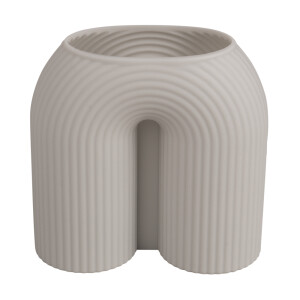 Silikon Gie&szlig;form Kerze U-Form geriffelt, 8,4x3,9cm, H&ouml;he 8,6cm, Box 1St&uuml;ck