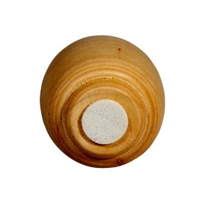 Holz Deko Vase, mini, 4,8-6,4cm, sortiert, PVC-Box 3St&uuml;ck, natur